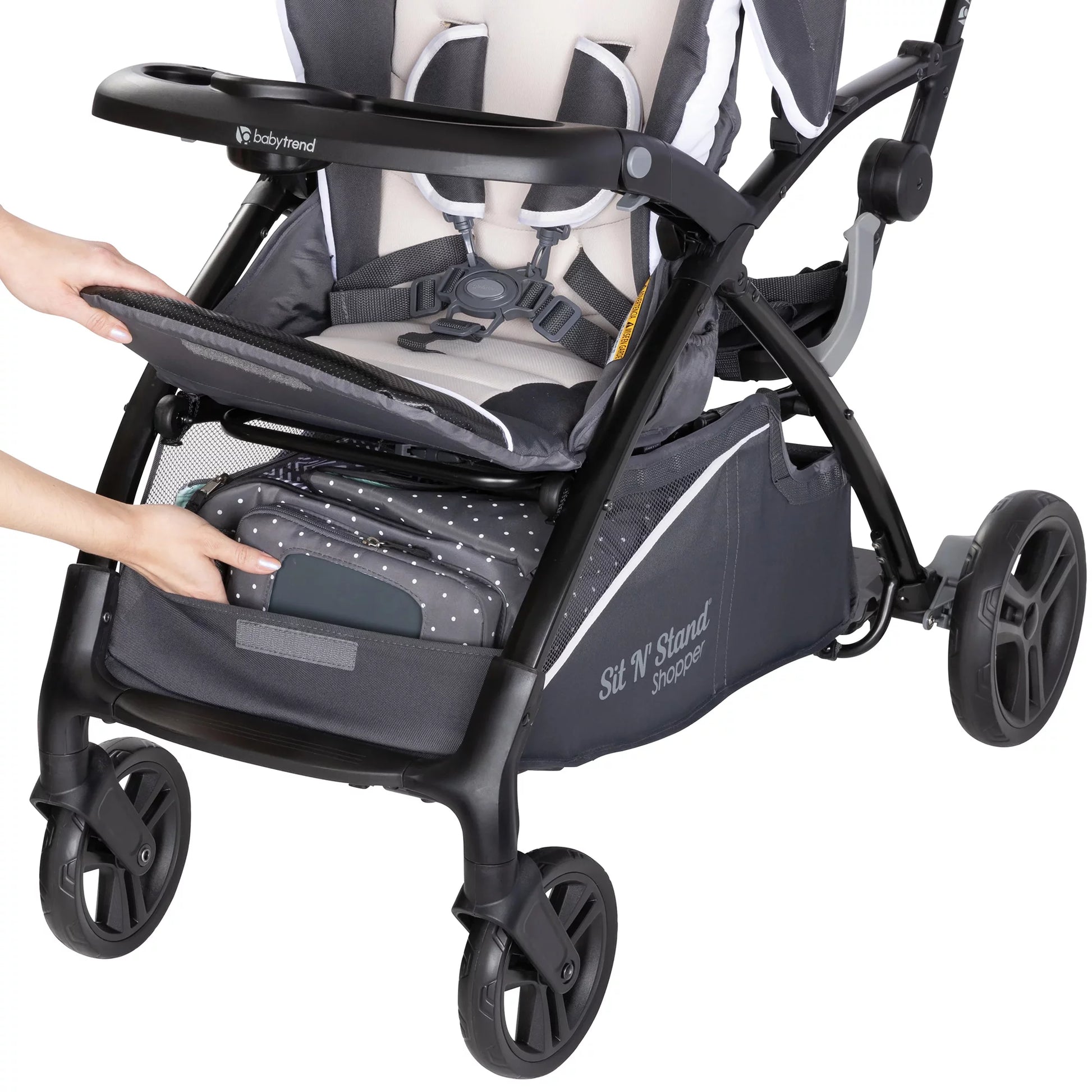 Shopper Stroller W/Canopy & Basket