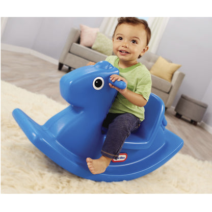 Outdoor & Indoor Balance Rocking Horse Toddlers, Girls Boys, Blue