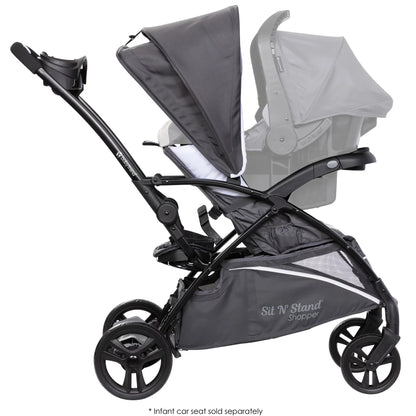 Shopper Stroller W/Canopy & Basket