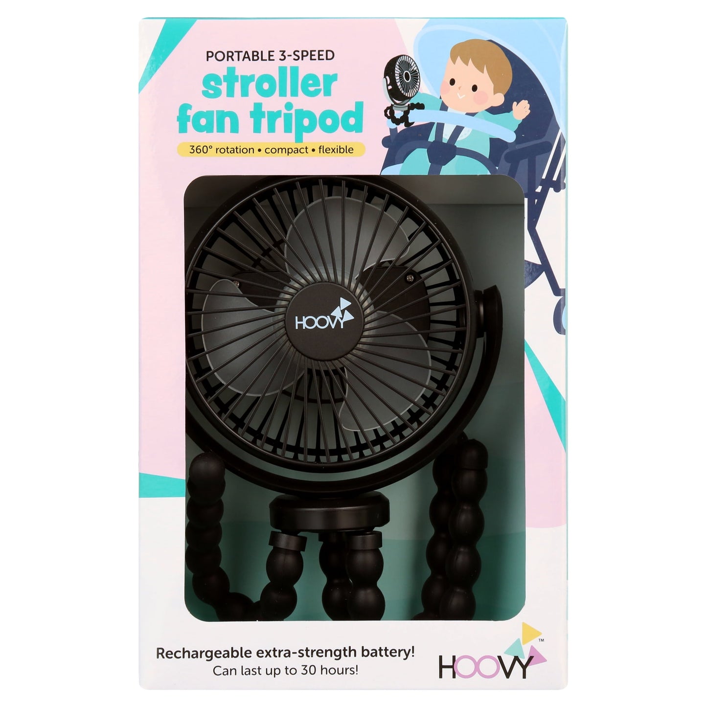 Fan, Portable & Rechargeable for Stroller