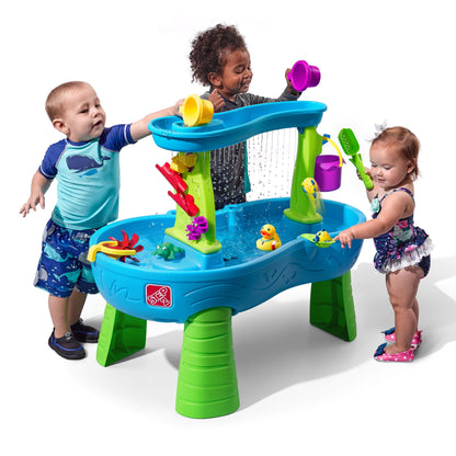 Water Table, Rain Showers Splash Pond Blue Plastic