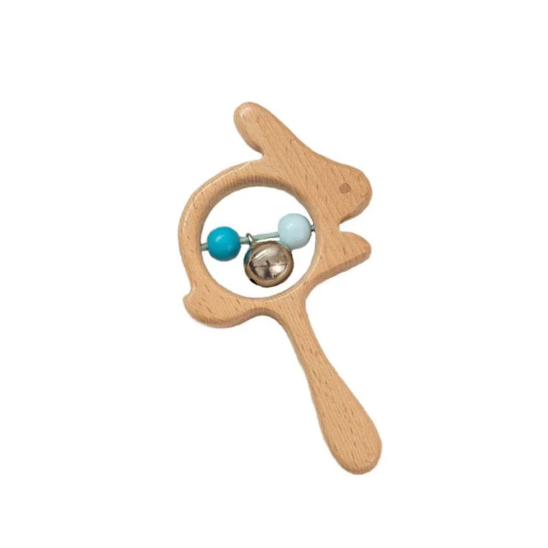 Baby Wooden Rattle Montessori 