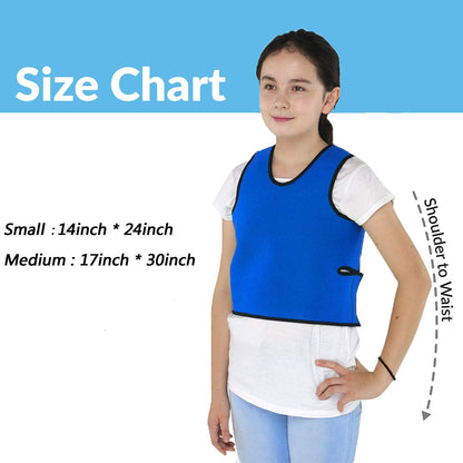 Sensory Compression Vest Sensory Processing Disorder, Deep Pressure Comfort for Autism Hyperactivity Mood Processing Disorders (Small 14” X 24”)