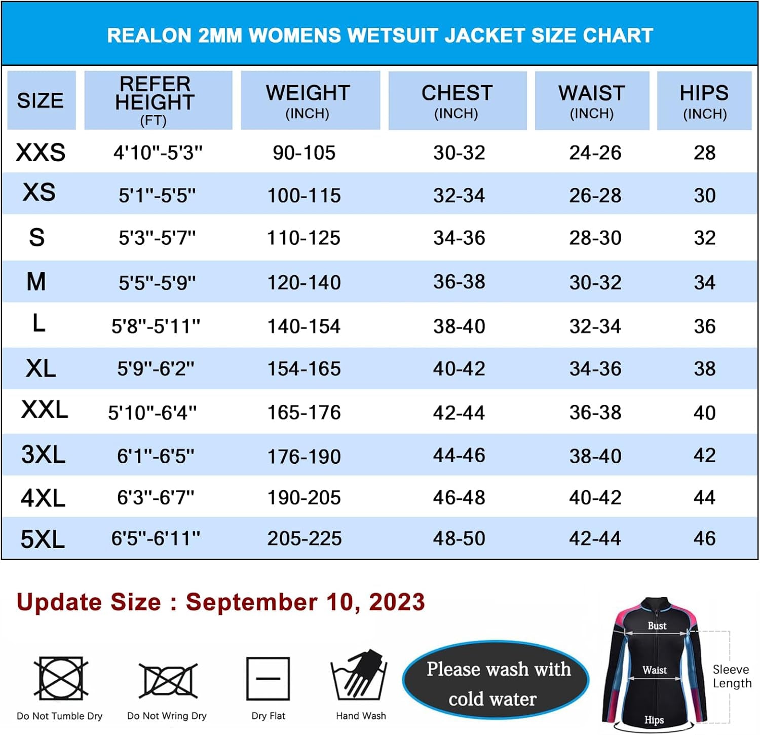 Wetsuit Jacket For Adults, 2Mm Neoprene