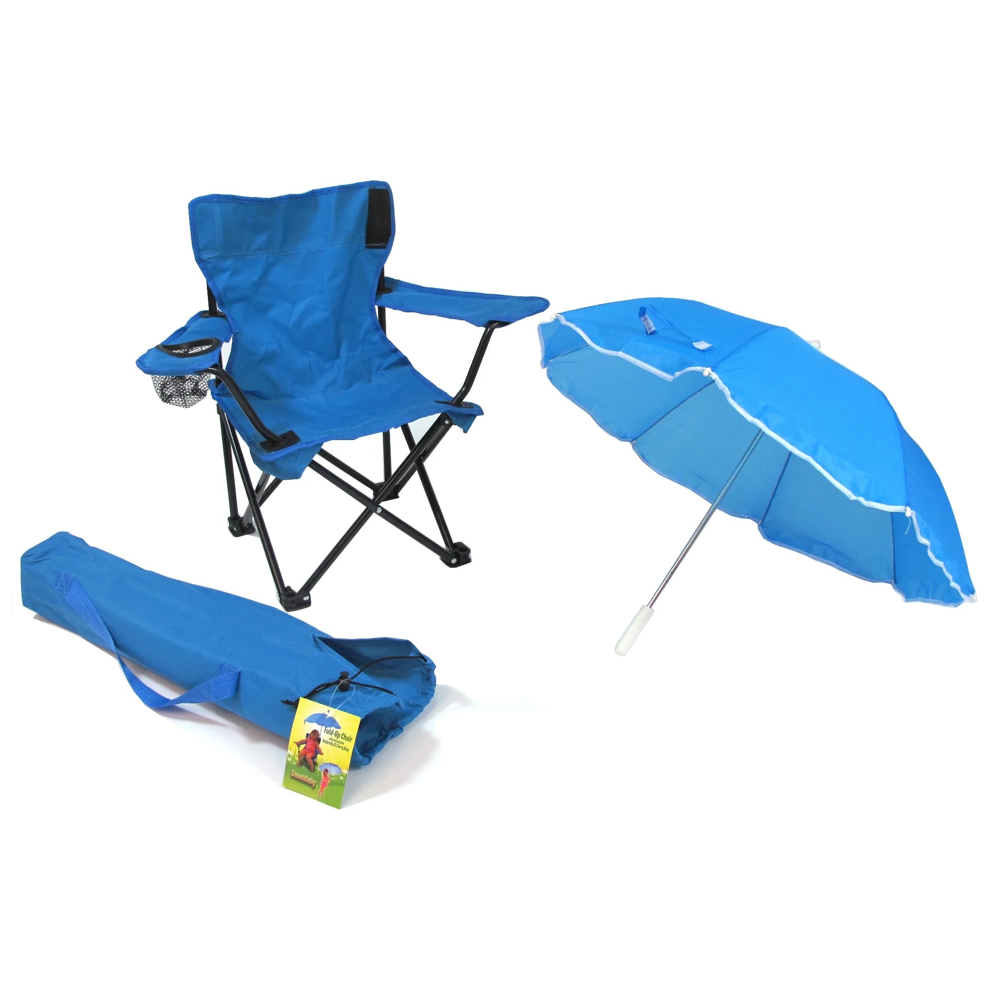 Chair with Umbrella for Kids Ages 2-5, Blue