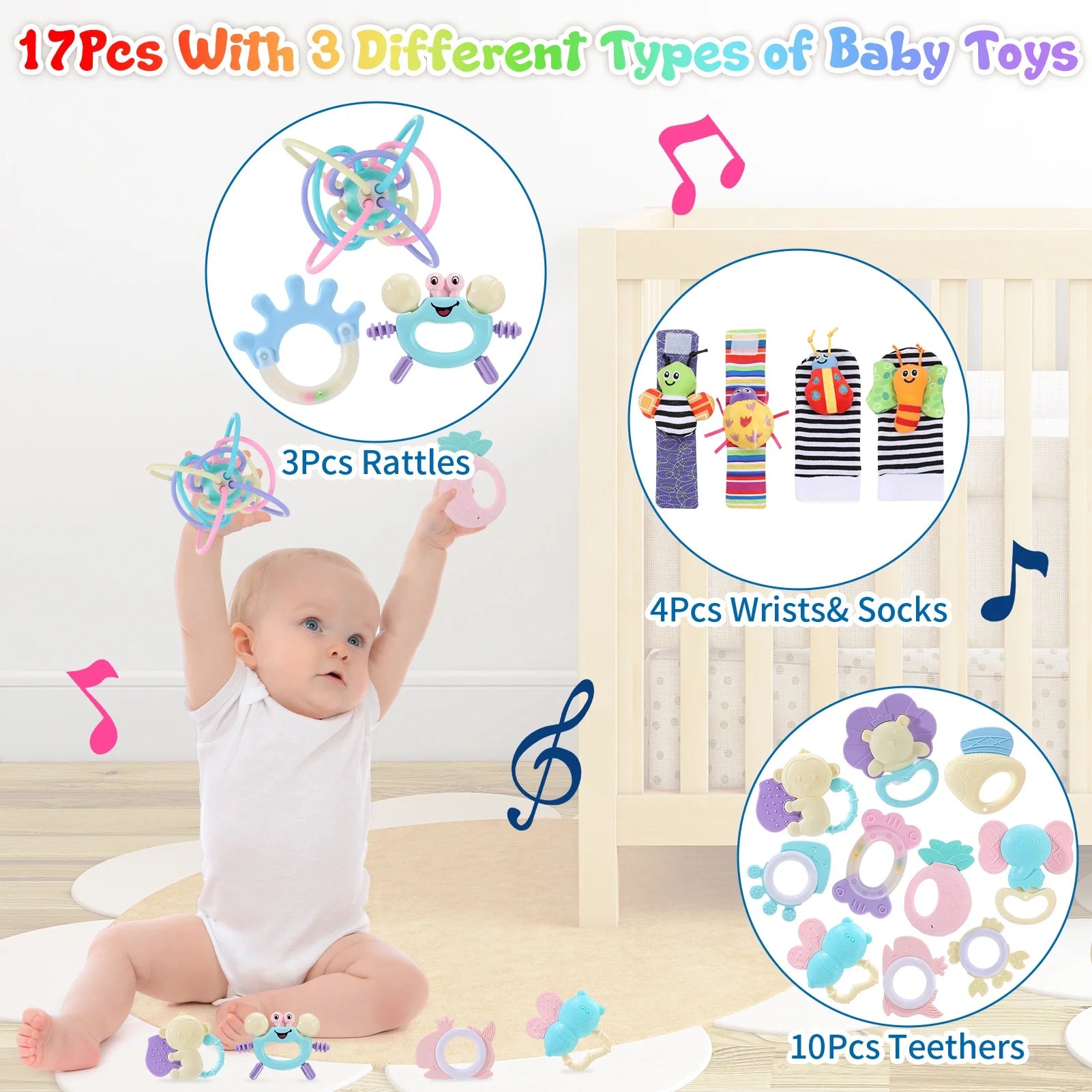 Baby Rattles 18Pcs 