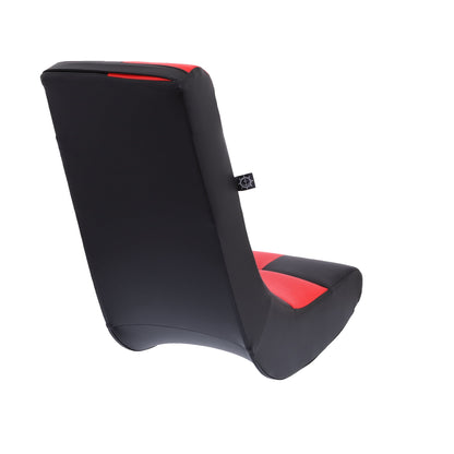 Classic Video Rocker Floor Gaming Chair, PU Faux Leather Black/Red