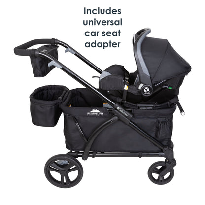 Stroller Wagon, Expedition plus 2-In-1, Black