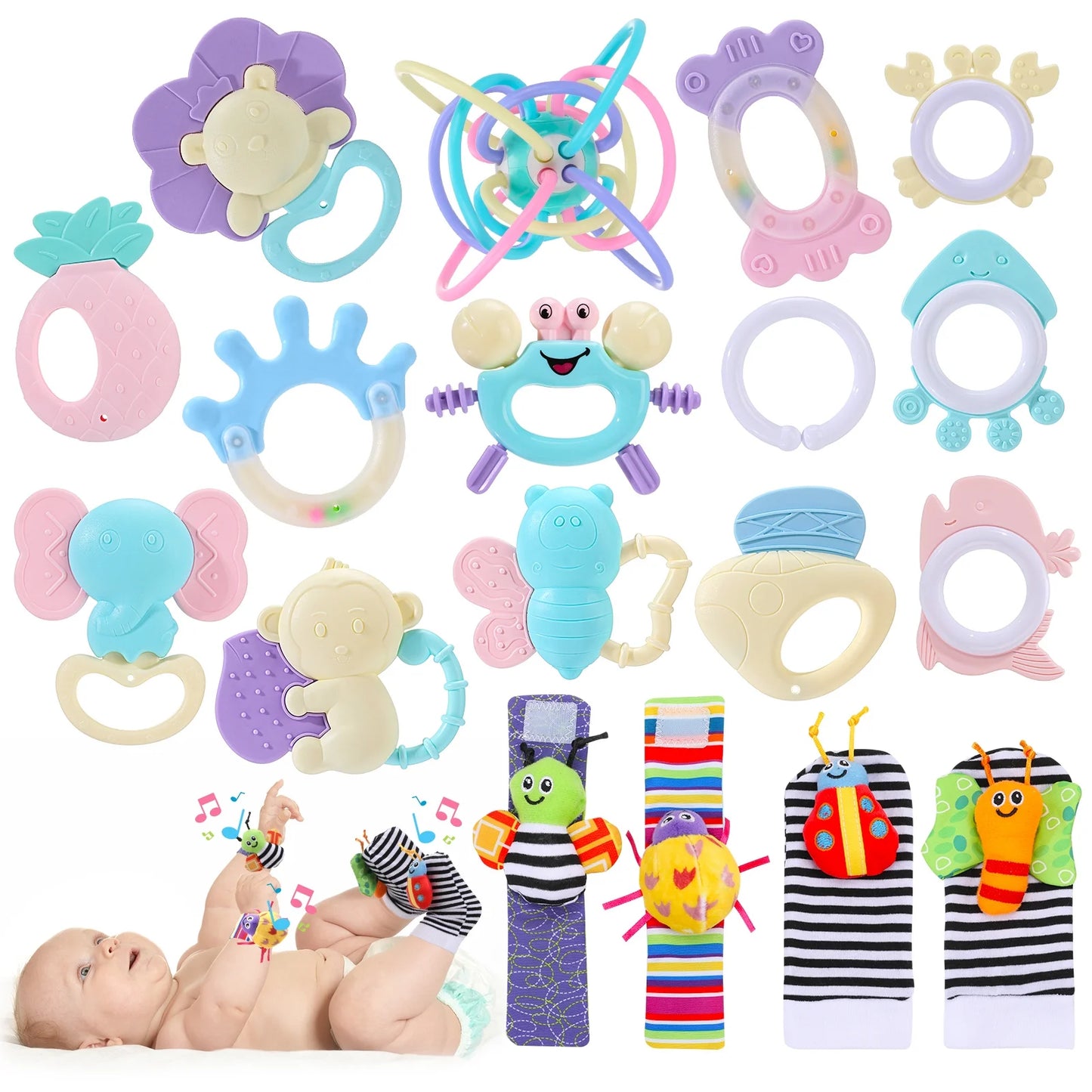 Baby Rattles 18Pcs 