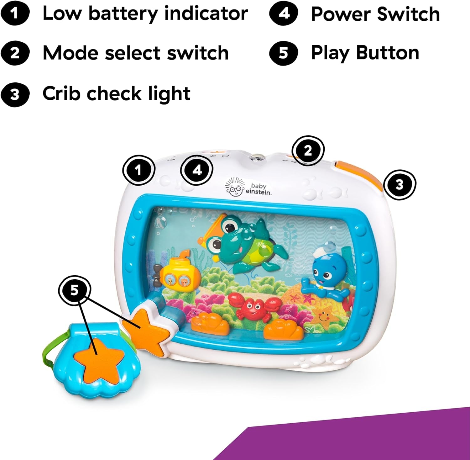 Sea Dreams Soother Musical Crib Toy 