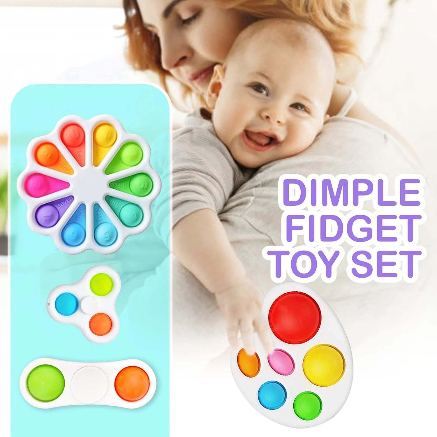 Fidget Popper Toy, Simple Dimple