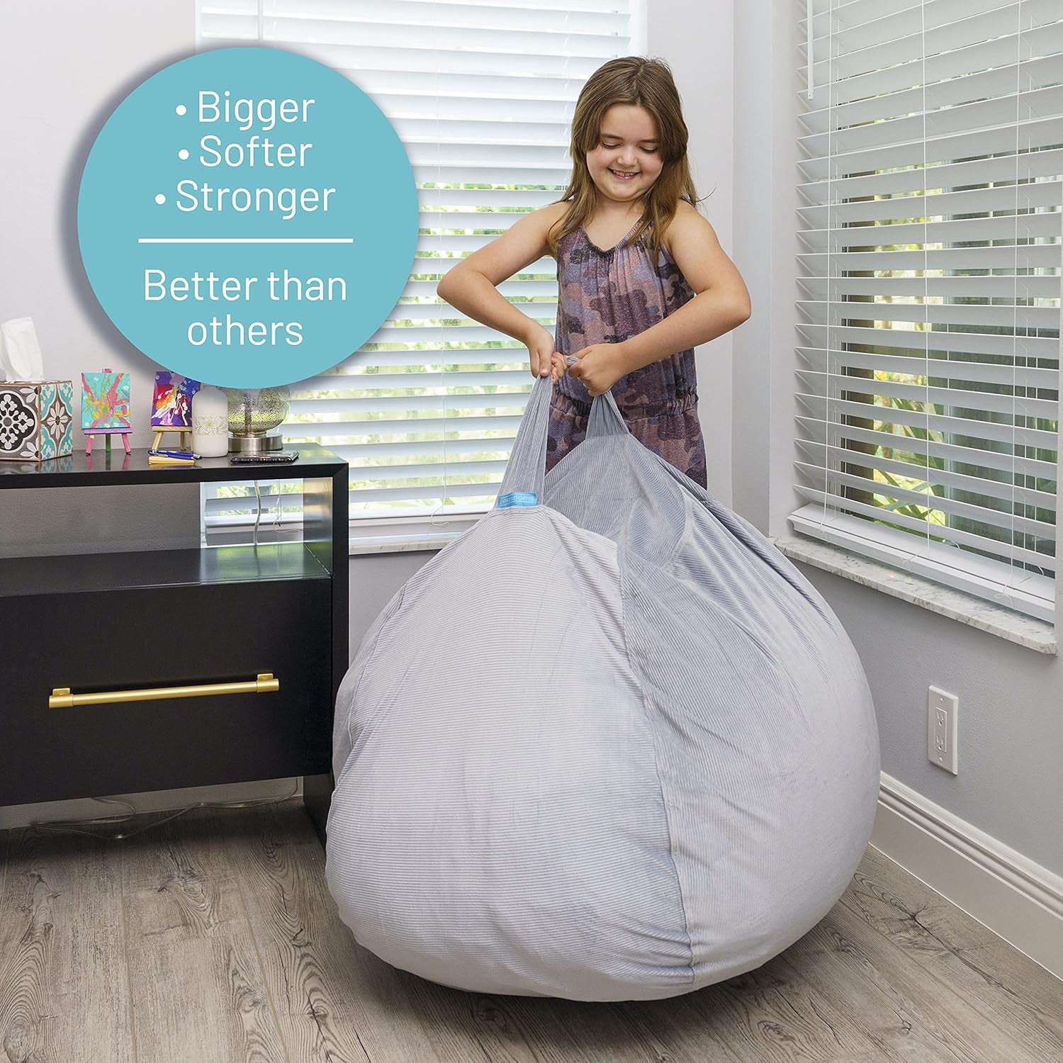 Stuffed Animal Storage Bean Bag Chair