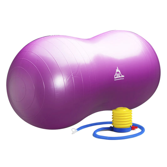 Peanut Stability Ball with Pump 1000 Lb. Static Weight Capacity, Purple