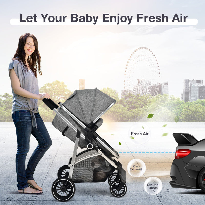 Baby Stroller with Reversible Seat