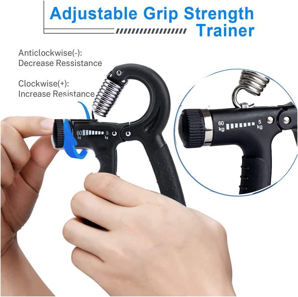 Hand Grip Strengthener,Grip Strength Trainer,22-132 Lbs Adjustable