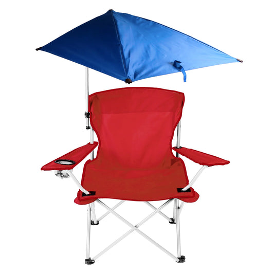 Chair, Portable, Heavy Duty 220.5 Lbs with Detachable Umbrella