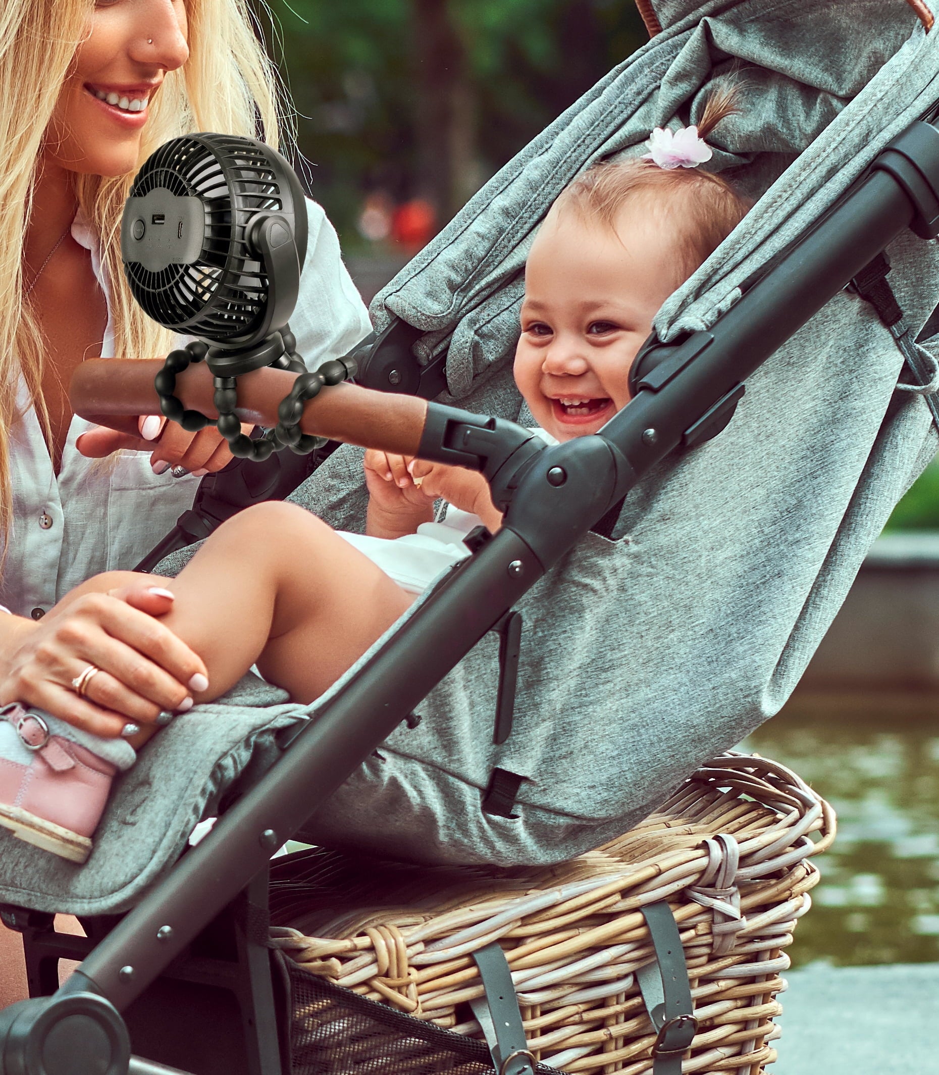 Fan, Portable & Rechargeable for Stroller