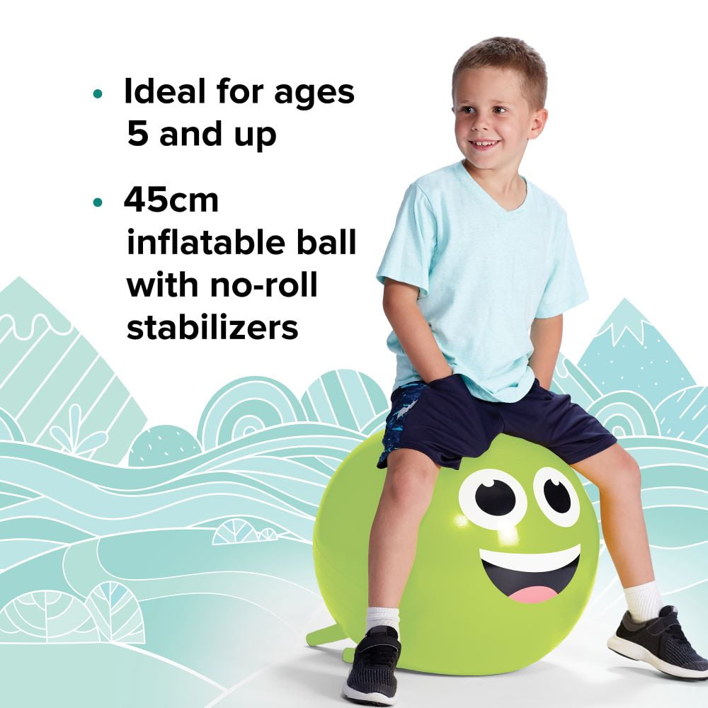 Stay-N-Play Ball, Green Smiley