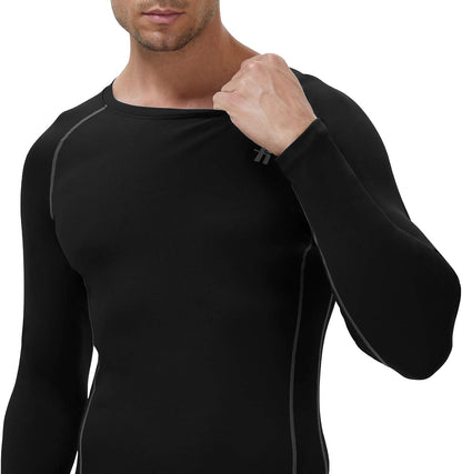 Compression Shirts for Men, Long Sleeve, Cool Dry