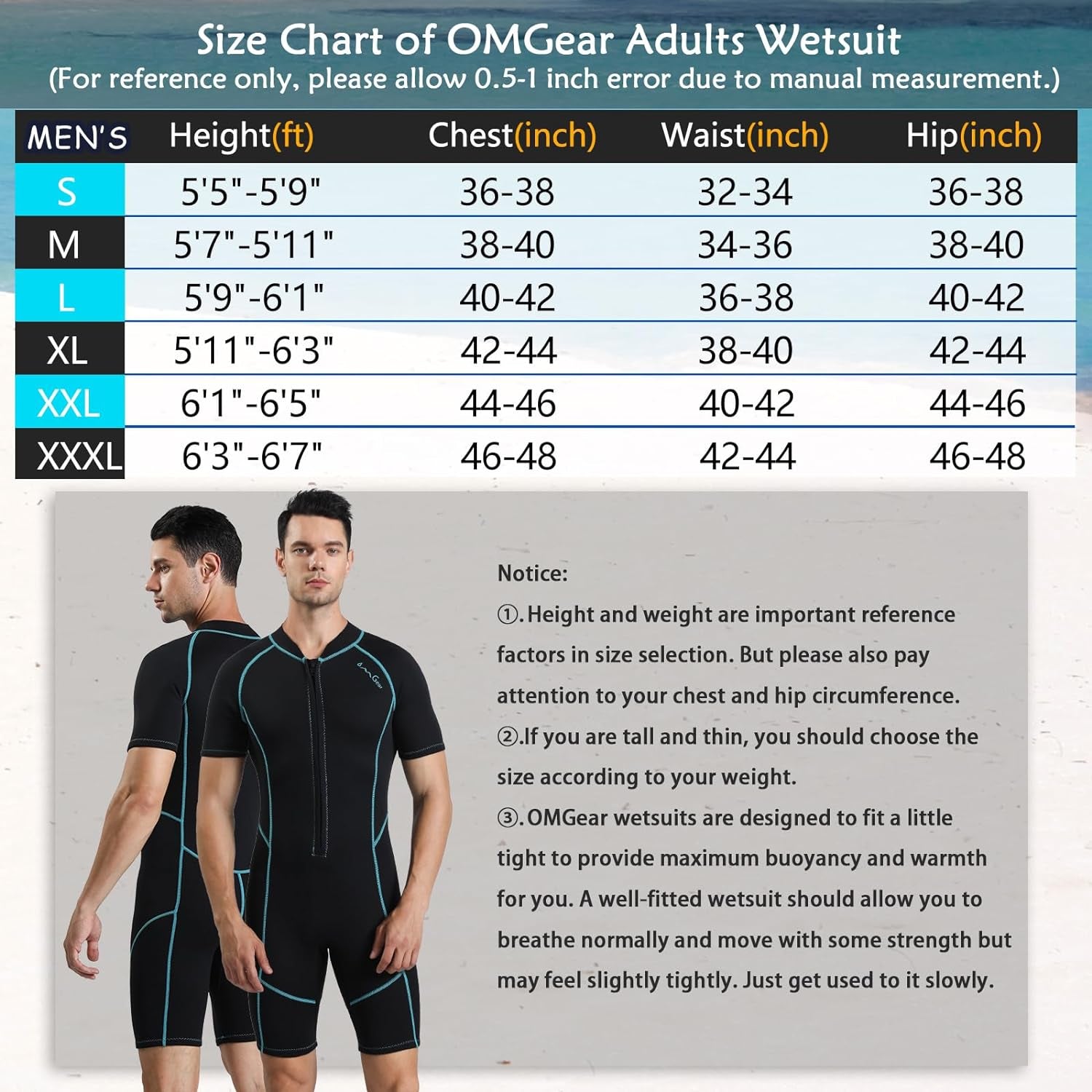 Wetsuit, For Adults 2Mm 3Mm Neoprene