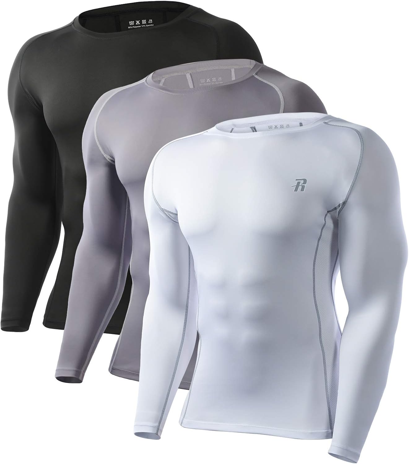 Compression Shirts for Men, Long Sleeve, Cool Dry