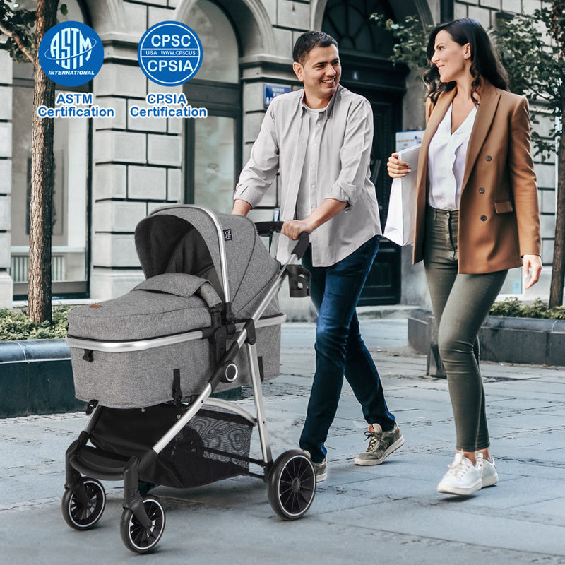 Baby Stroller with Reversible Seat