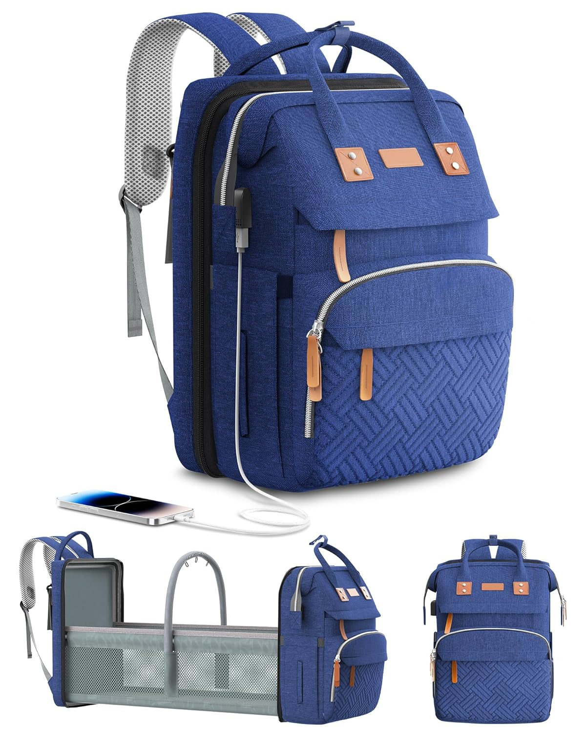 Diaper Bag Backpack with Changing Station