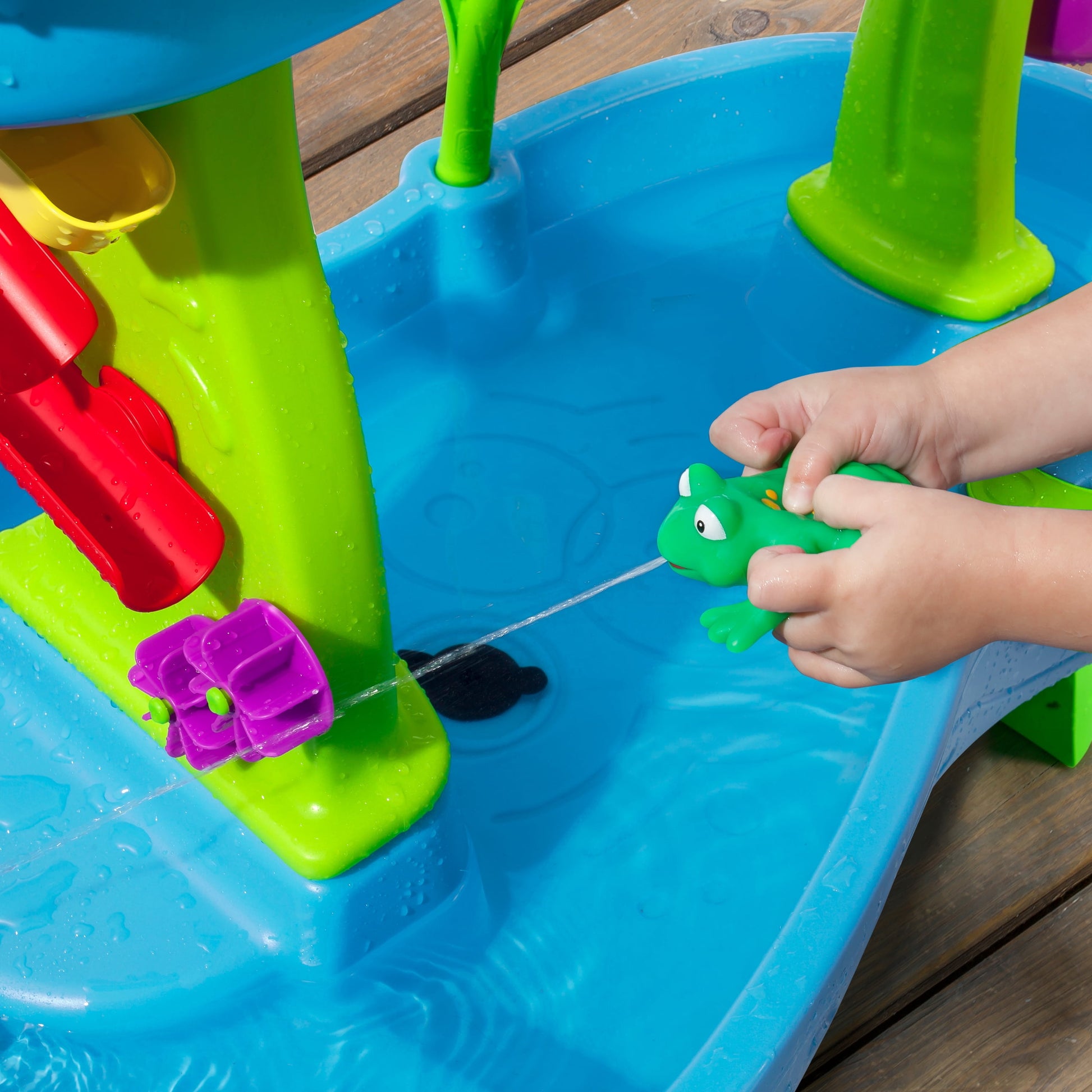 Water Table, Rain Showers Splash Pond Blue Plastic