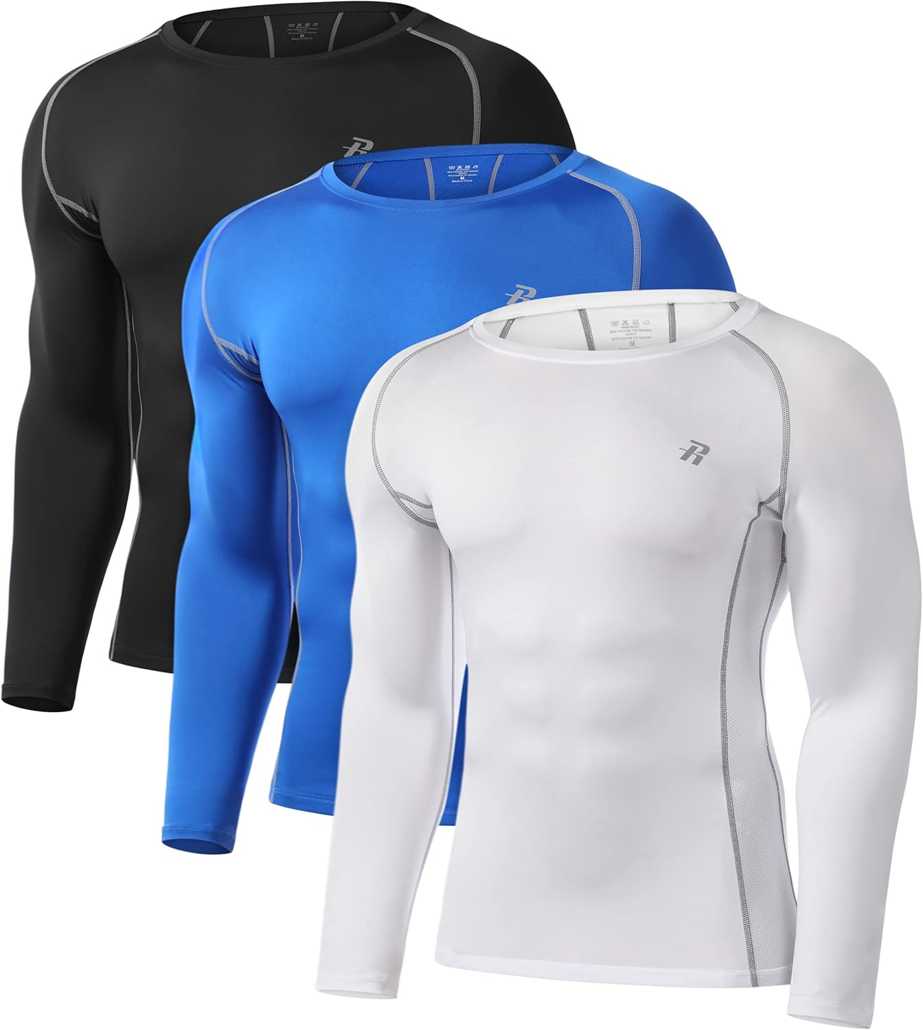 Compression Shirts for Men, Long Sleeve, Cool Dry