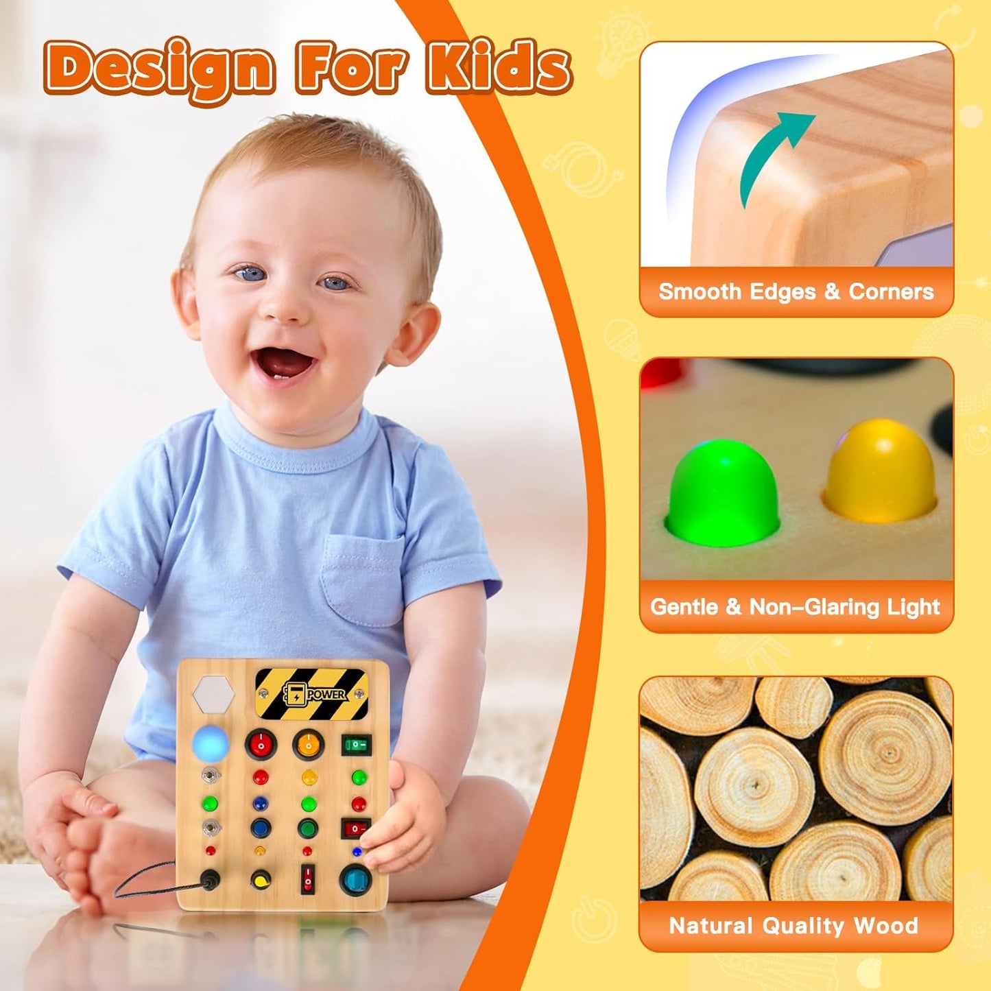 Busy Board Montessori Toys for Kids