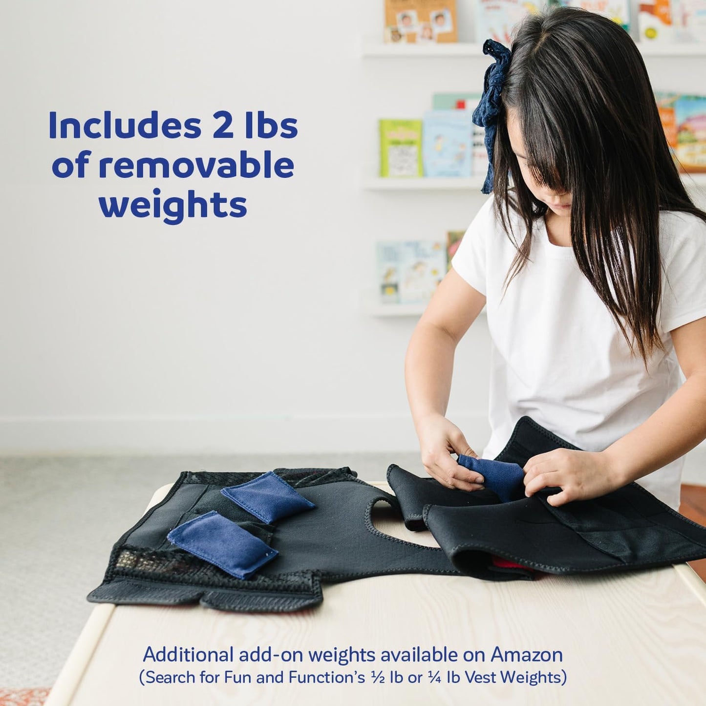 - Red Weighted Compression Vest for Kids & Adults - Calming Sensory Compression Vest for Kids 