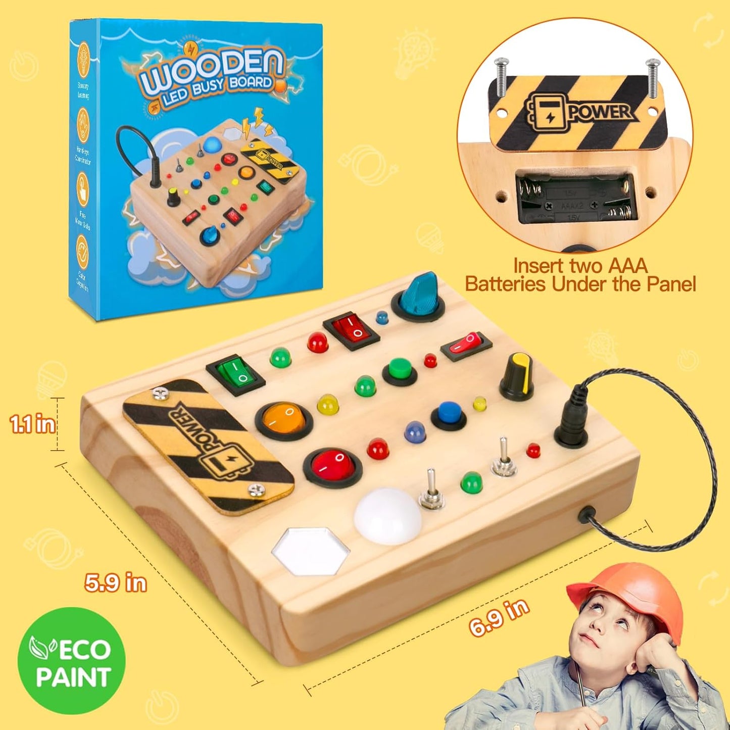 Busy Board Montessori Toys for Kids