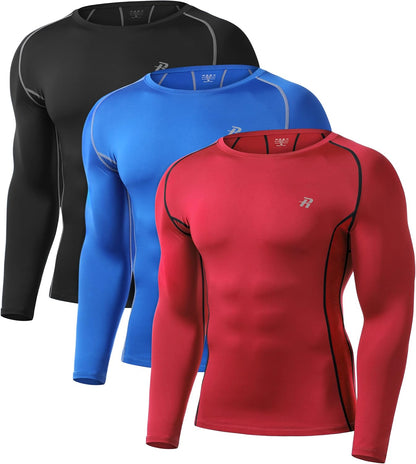 Compression Shirts for Men, Long Sleeve, Cool Dry