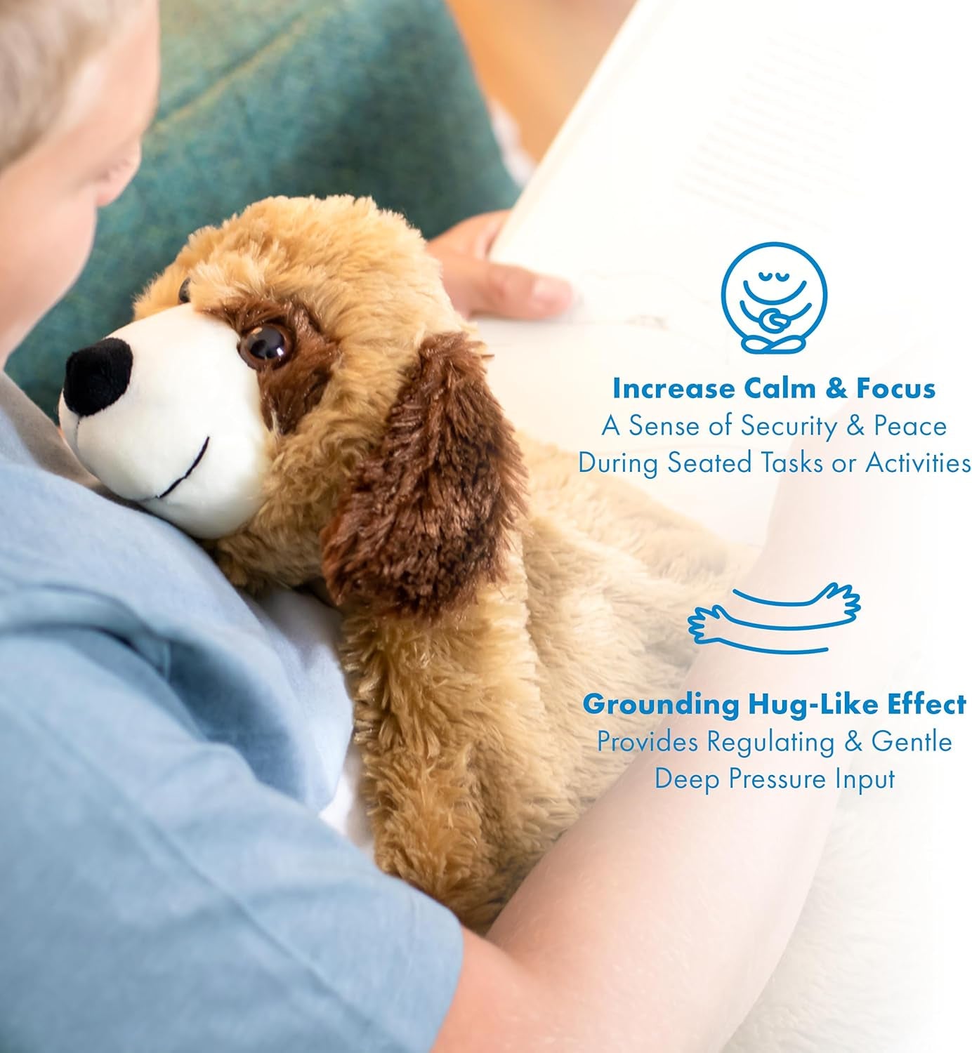 Weighted Stuffed Animal Lap Pad- 5Lb - Calming and Comforting