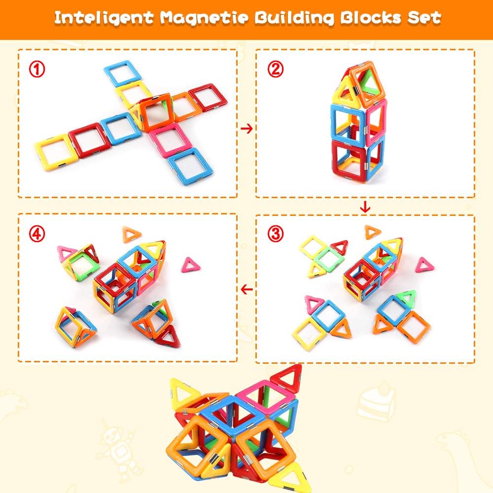 Upgraded Magnetic Blocks Tough Tiles 