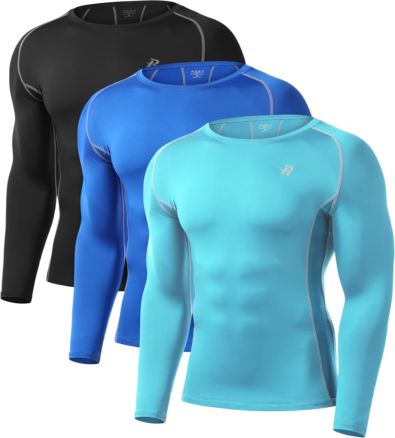 Compression Shirts for Men, Long Sleeve, Cool Dry