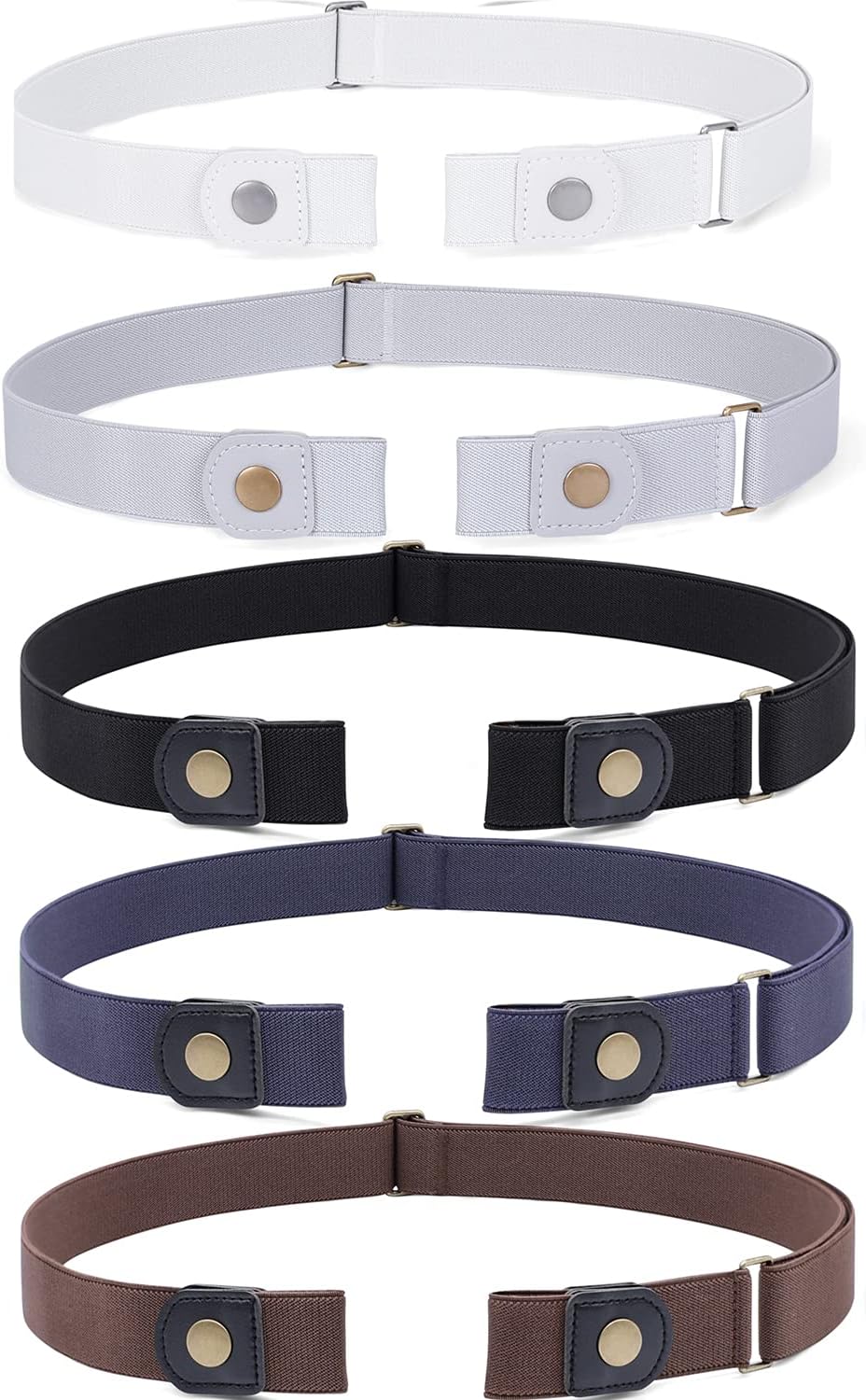 Belt, Buckle-Free Elastic Belt 