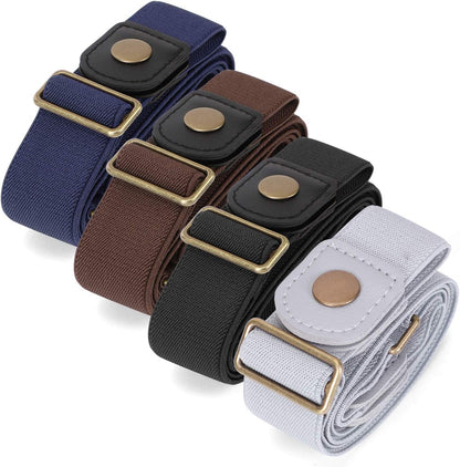 Belt, Buckle-Free Elastic Belt 