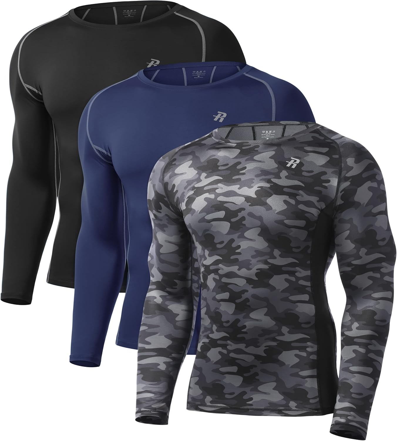 Compression Shirts for Men, Long Sleeve, Cool Dry