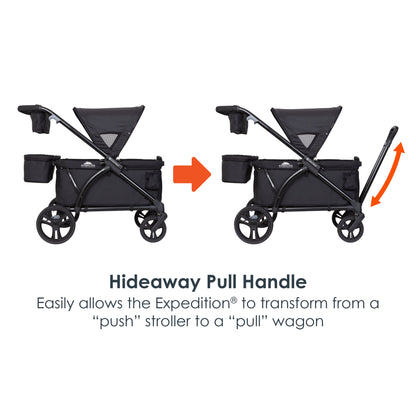 Stroller Wagon, Expedition plus 2-In-1, Black