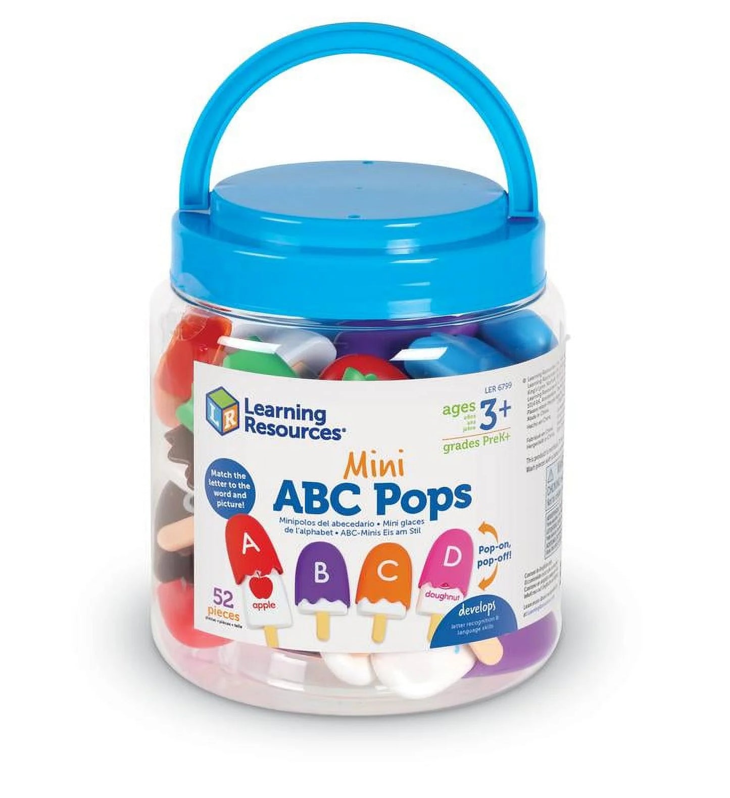 Mini ABC Pops, Fine Motor Skills, Toddler Learning Toys, Toys for Kids