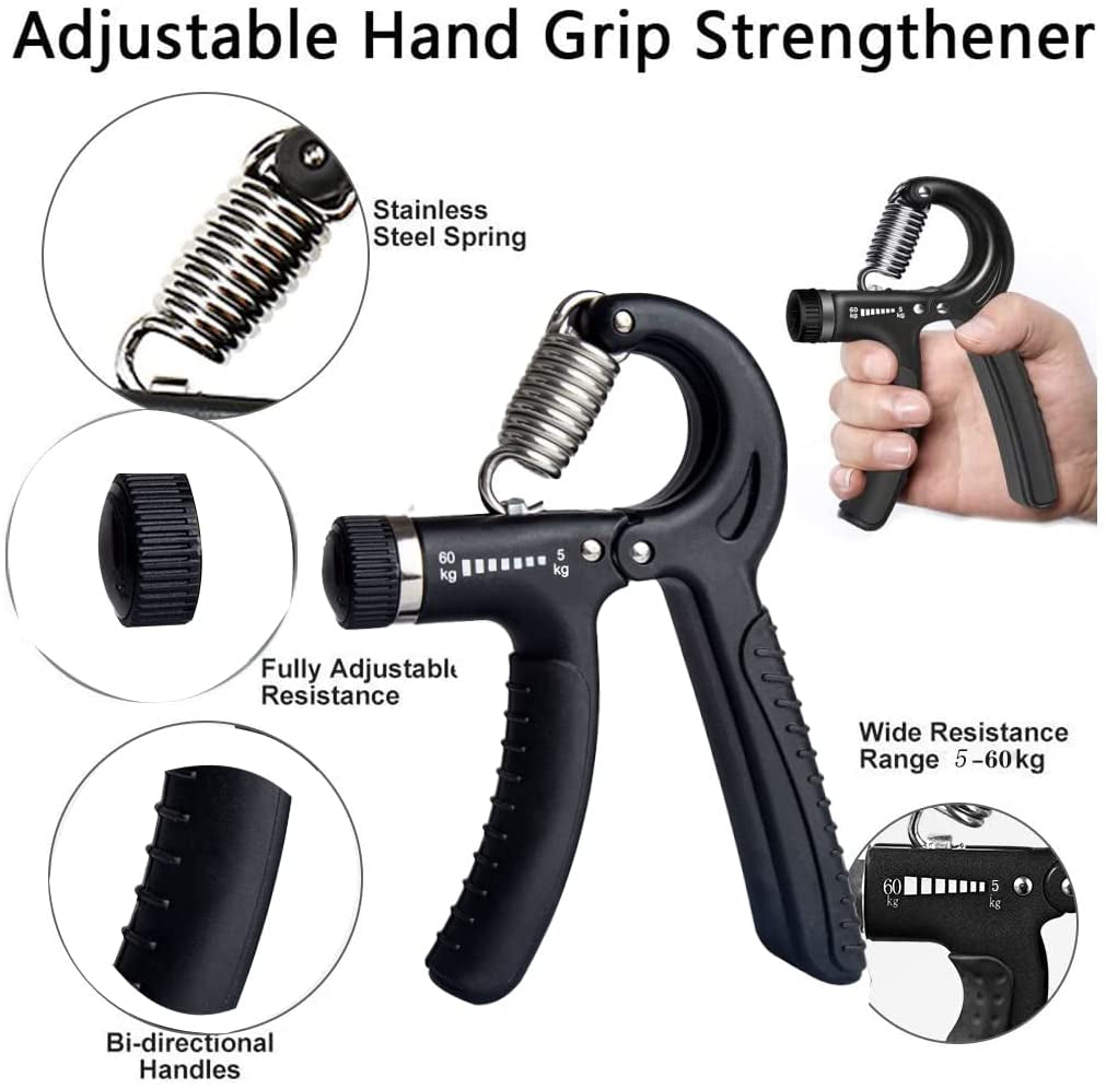 Hand Grip Strengthener,Grip Strength Trainer,22-132 Lbs Adjustable