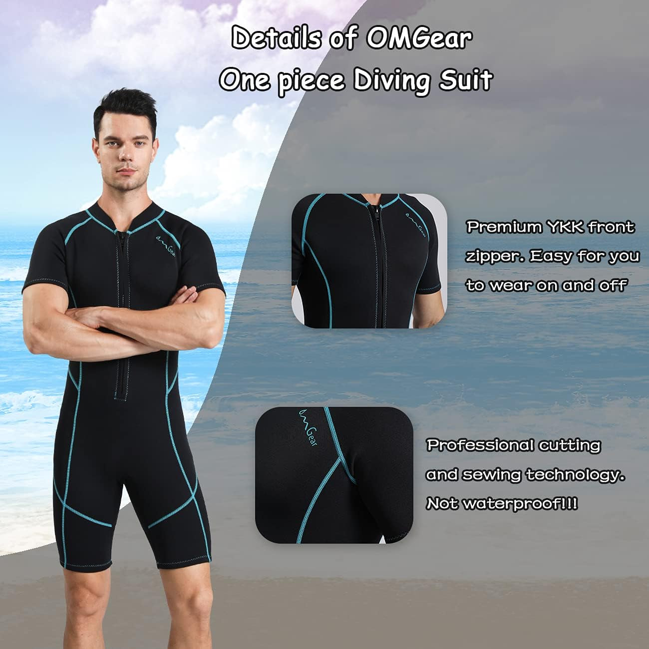 Wetsuit, For Adults 2Mm 3Mm Neoprene