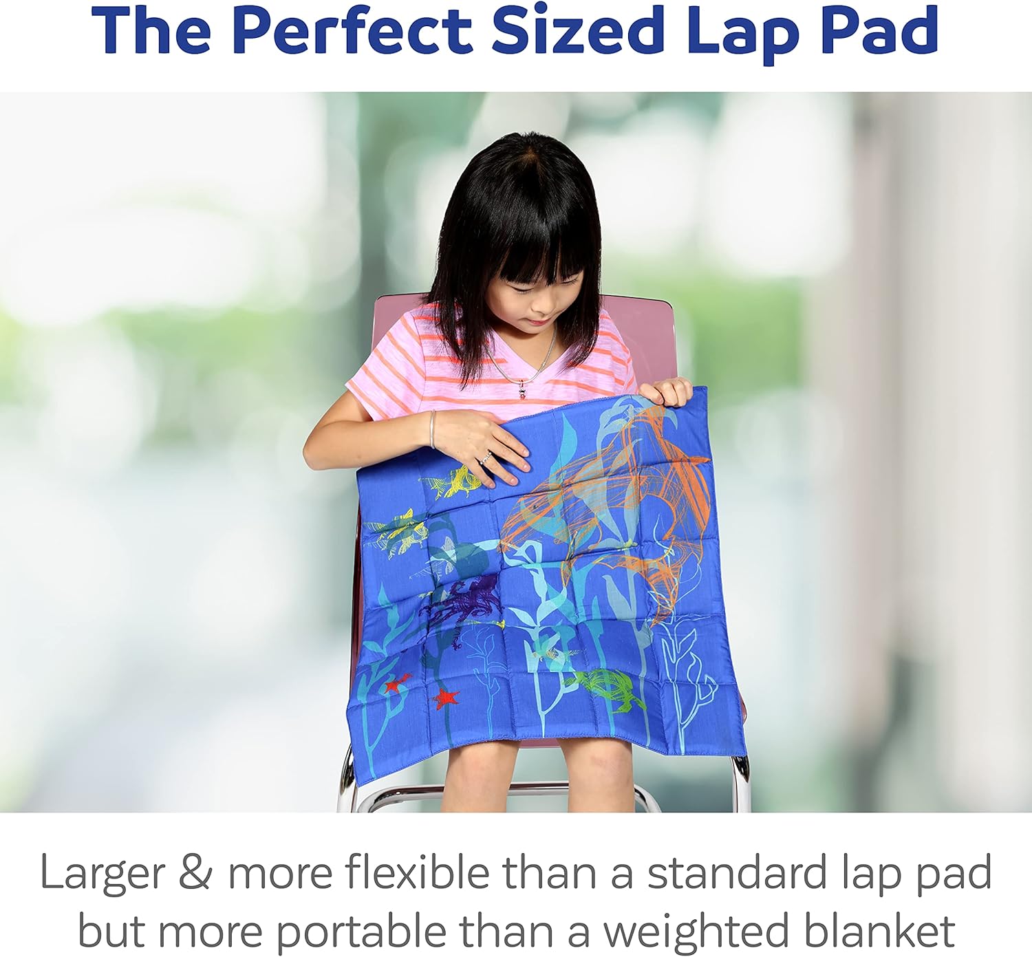 - Mega Weighted Lap Pad - (Lap Pad Only) - Sensory Tool for Children with Special Needs - 20" X 20" Inches - for Children 30 Lb +