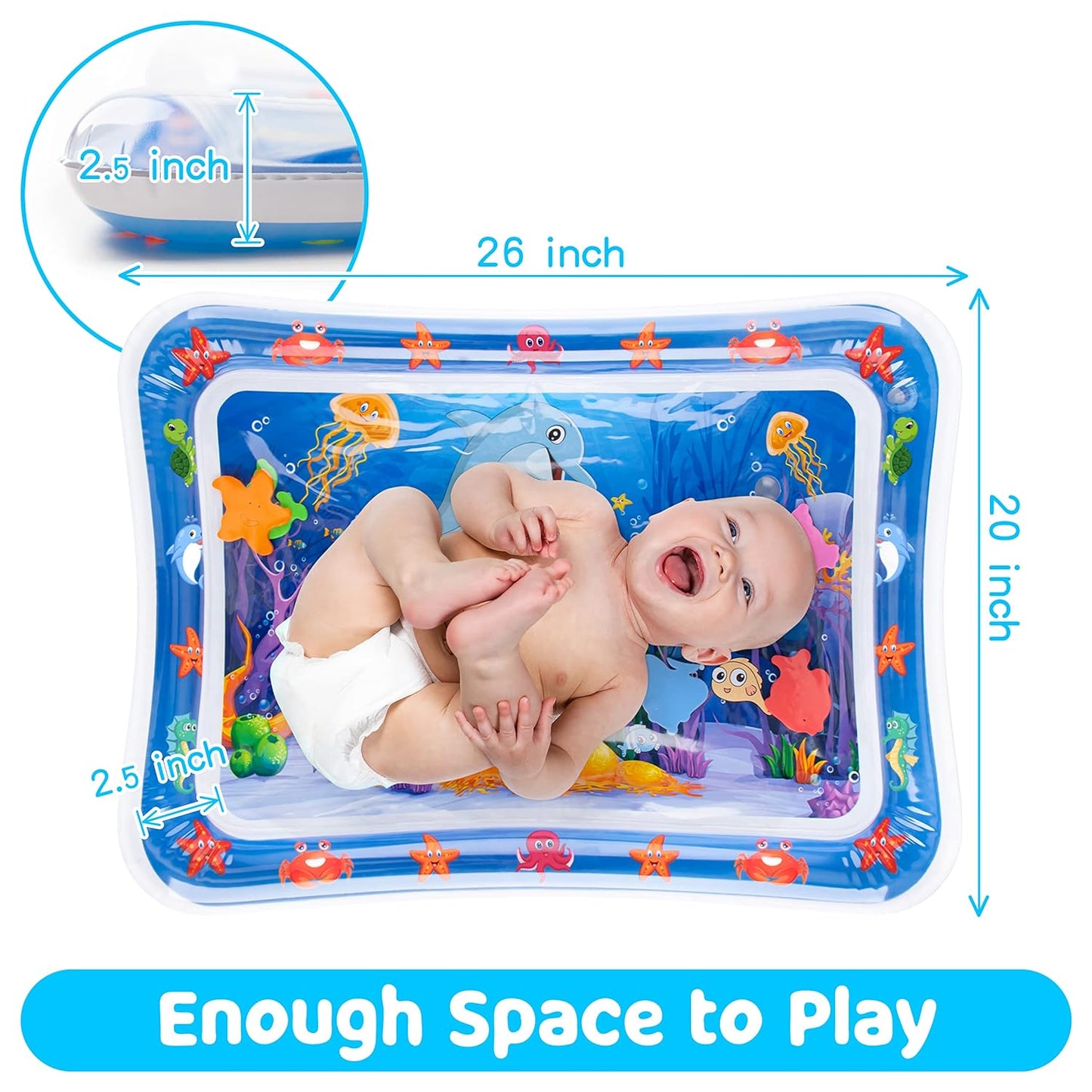 Inflatable Water Play Mat for Babies