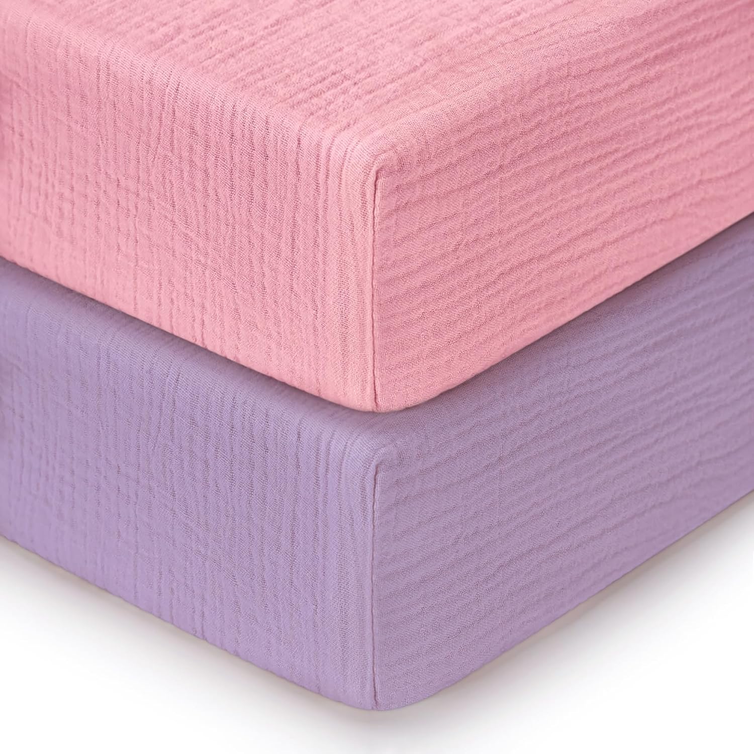 Sheets for Crib, Bassinet & Playpen, Soft Breathable Neutral Fitted Cotton 