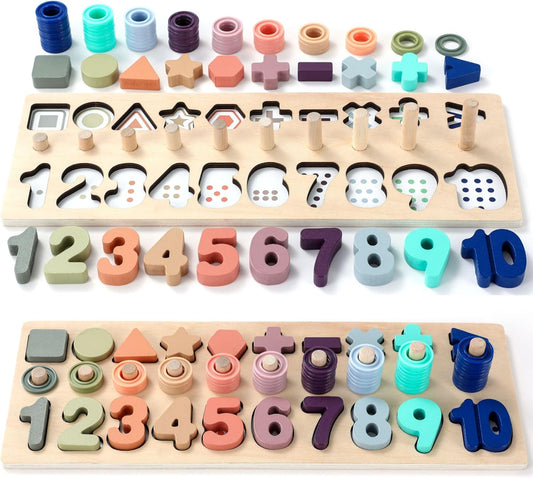 Wooden Number Montessori Toys 