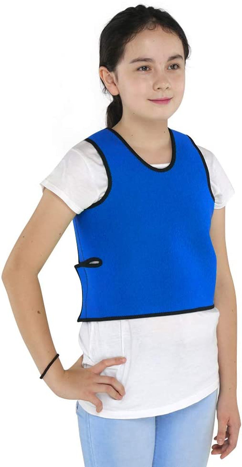 Sensory Compression Vest Sensory Processing Disorder, Deep Pressure Comfort for Autism Hyperactivity Mood Processing Disorders (Small 14” X 24”)