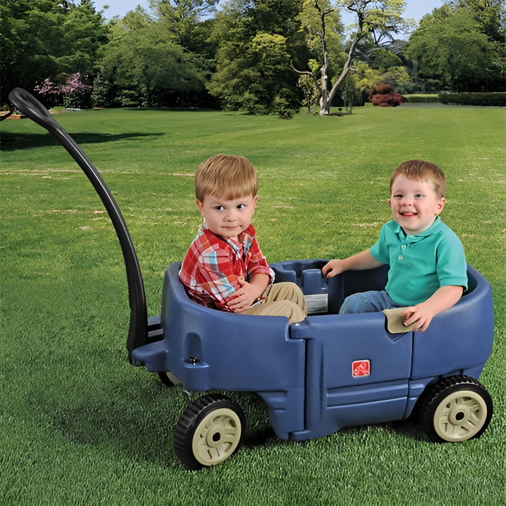 Wagon for Two Foldable Wagon for Kids with Seats