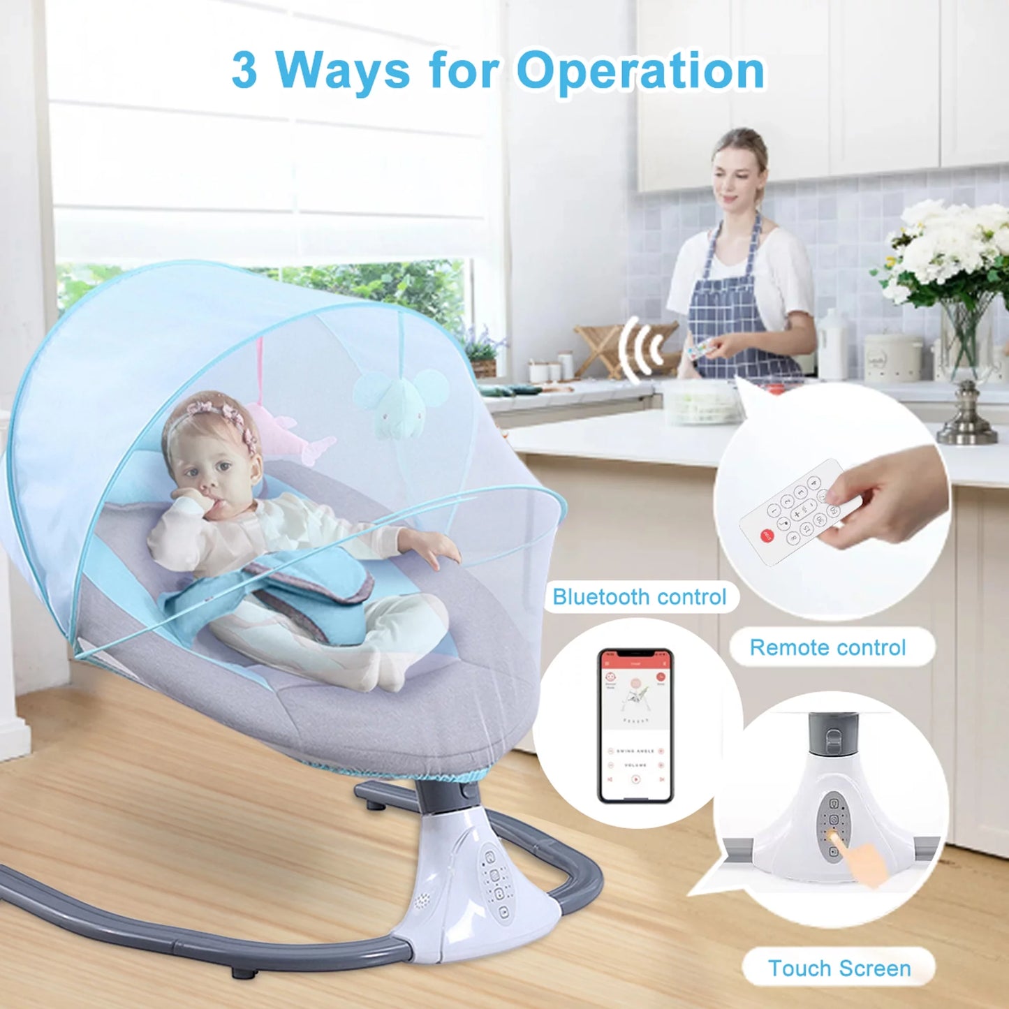 Baby Swing Portable Electric